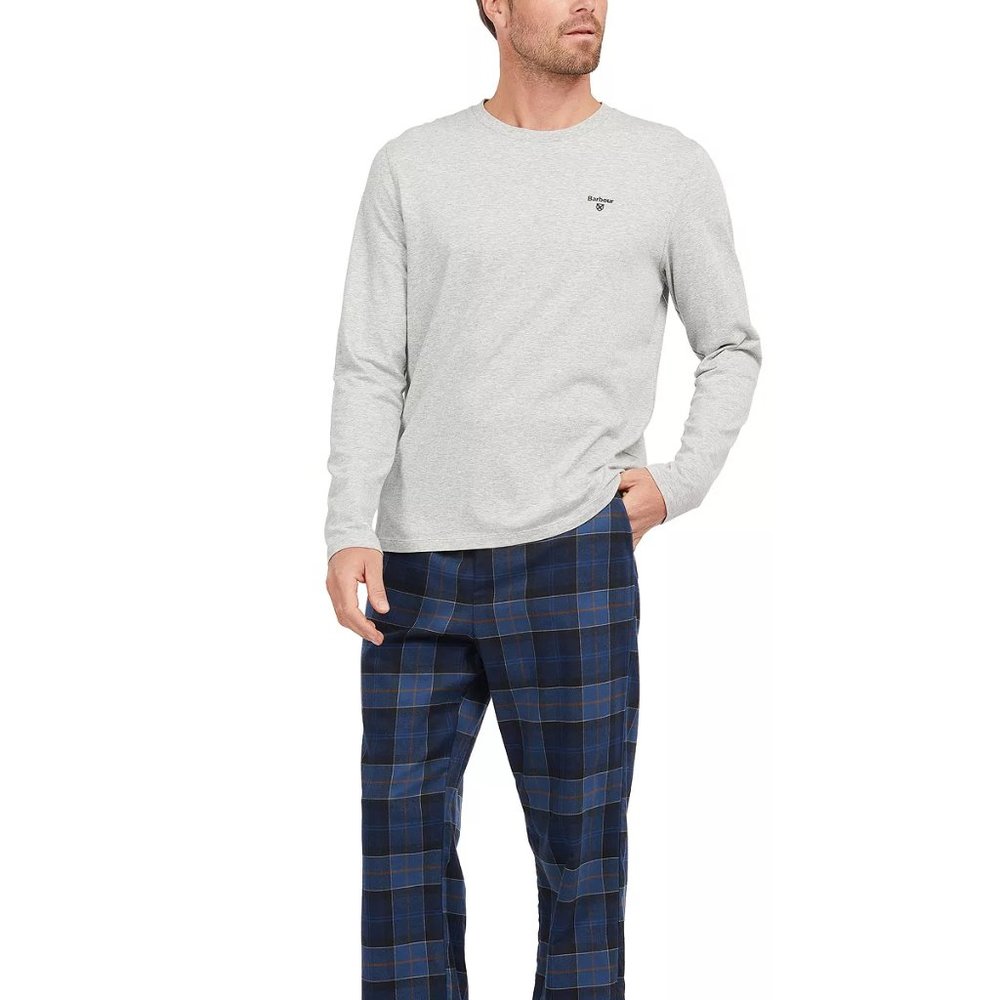 Barbour Men's MEDIUM PLAID BLUE/GREY Doug Pajama Set $160
